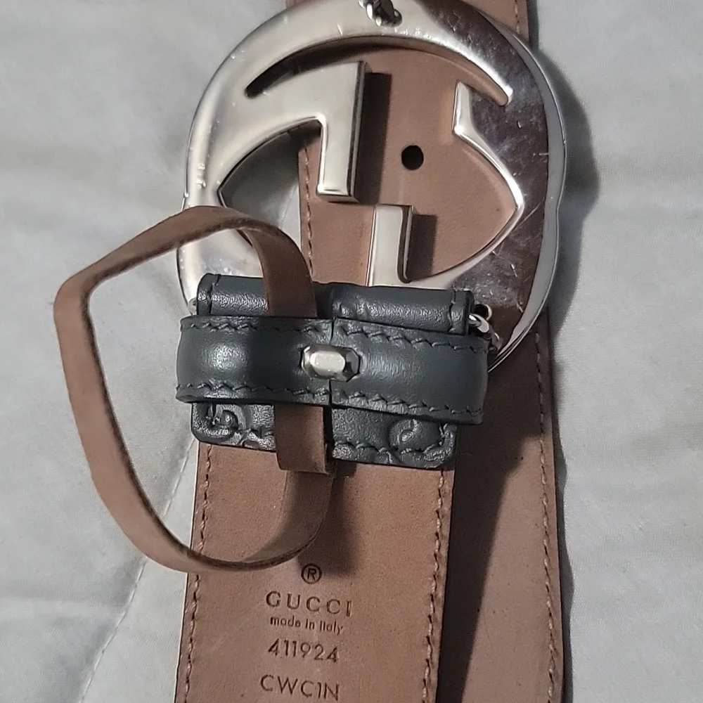 Gucci  Interlocking Leather Belt Size36 - Picture 4 of 9